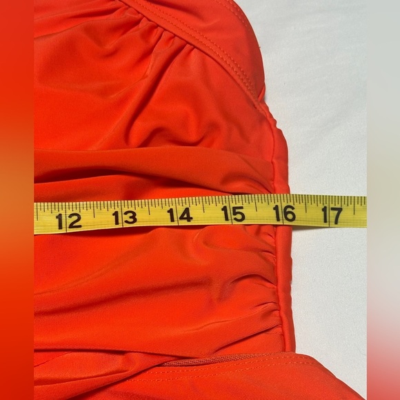 Zaful One Piece Swim Suit Vibrant Red / Orange, NWT - Picture 8 of 9